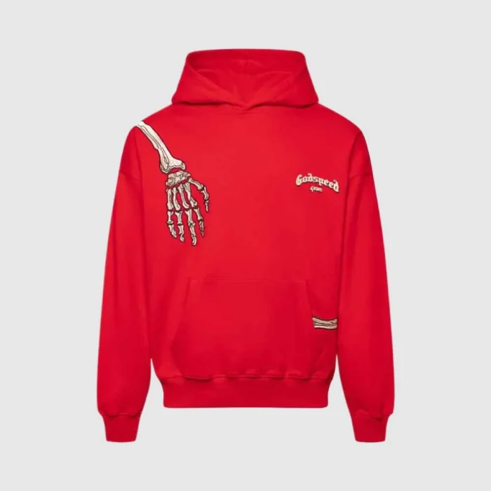 Godspeed Red Washed Hoodie Godspeed Red Washed Hoodie