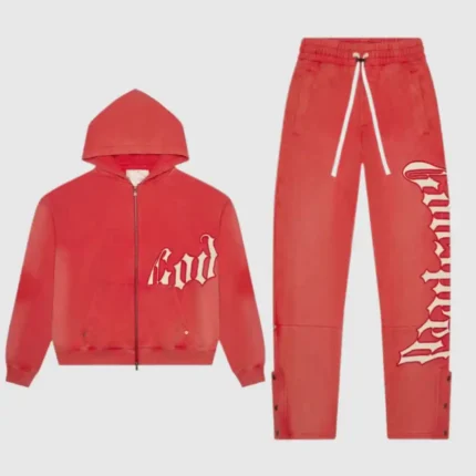 Godspeed Red And White Sweatsuit